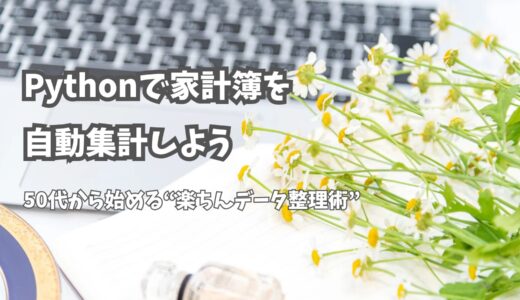 Pythonで家計簿を自動集計しよう：50代から始める“楽ちんデータ整理術”